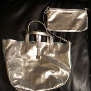 AUTHENTIC Tiffany&Co. reversible handbag & clutch